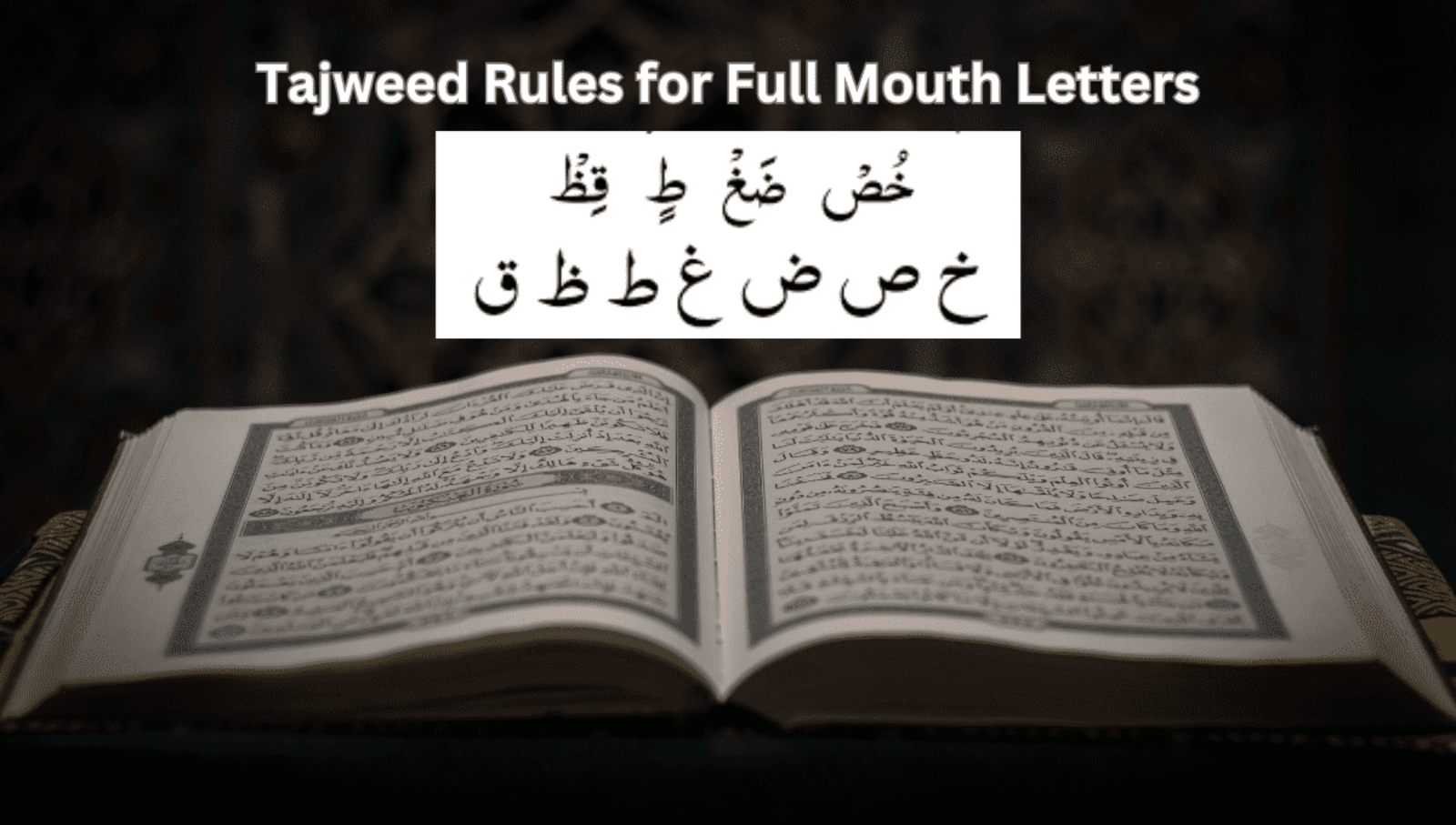 Tajweed Rules For Full Mouth Letters: Best Guide 2023