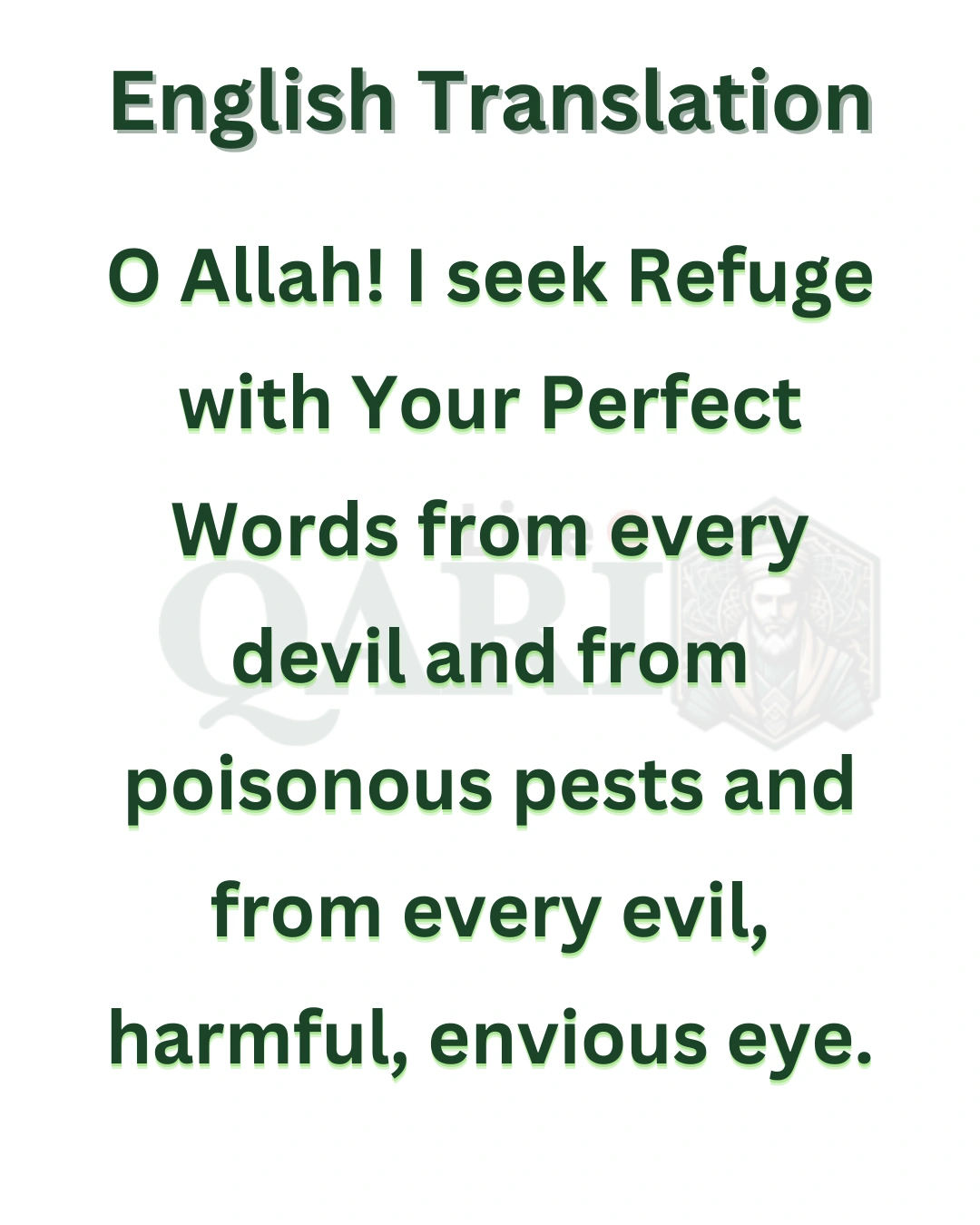 Nazar Ki Dua English Translation